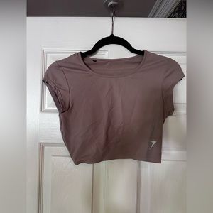 Gymshark cropped compressive top - XS